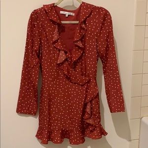 NWOT Lovers + Friends ruffled star romper